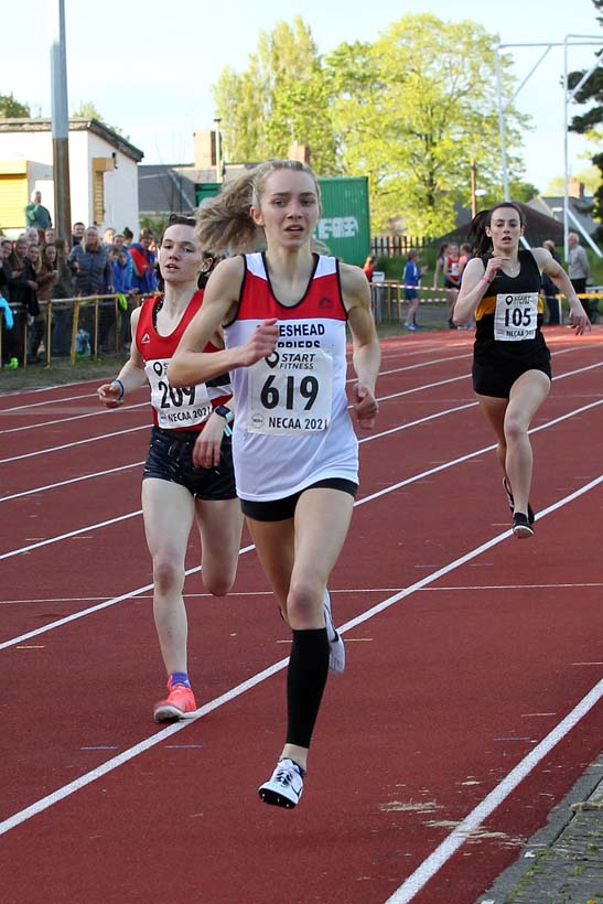 800 metres, 2021 North East Grand Prix No. 2, Monkton, Wednesday, May 19th. Photo: David T. Hewitson/Sports for All Pics